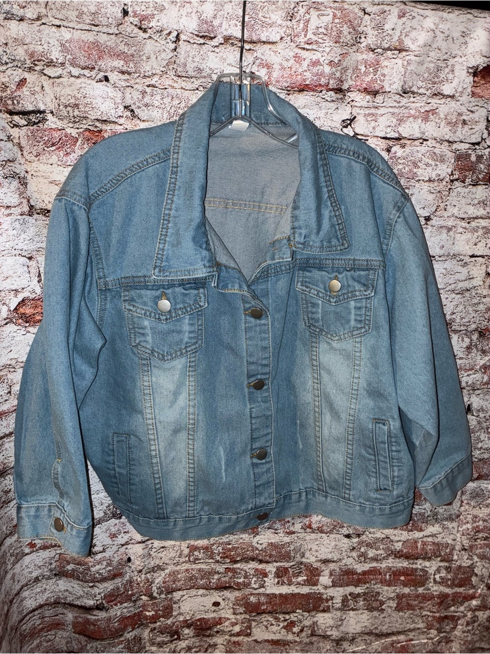 Classic Light Blue Denim Jacket - Women's Casual Outerwear